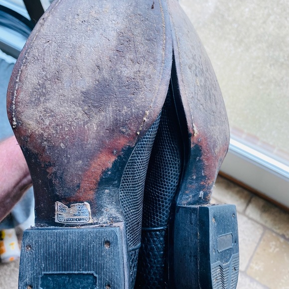 Exotic Leather Dark Brown Cowboy Boots. New - Picture 10 of 12